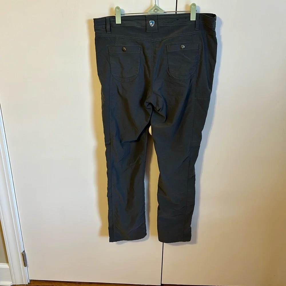 Kuhl 14 Pants Women Trekr Outdoor Hiking Grey Gray Large XL Capri shorts fall - Picture 6 of 8